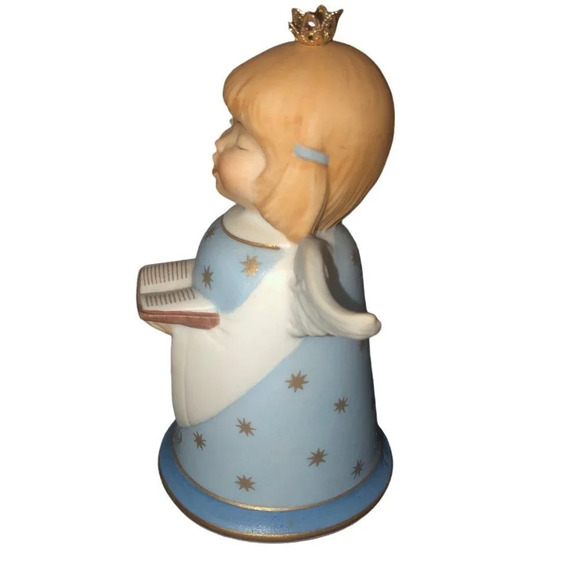 Vintage KAISER 1979 W. Germany Blue Angel Bell Christmas Ornament Xmas Music - Picture 2 of 5